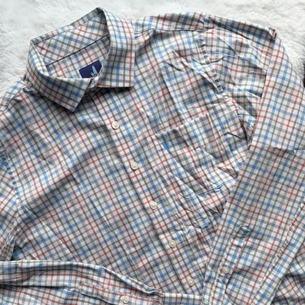 Boys johnnie-O Multi-Color Millers Plaid Button-Down Shirt Laguna Blue